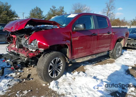 2021 Chevrolet Colorado 4Wd Short Box Z71 from USA, damaged, VIN 1GCGTDEN7M1125336